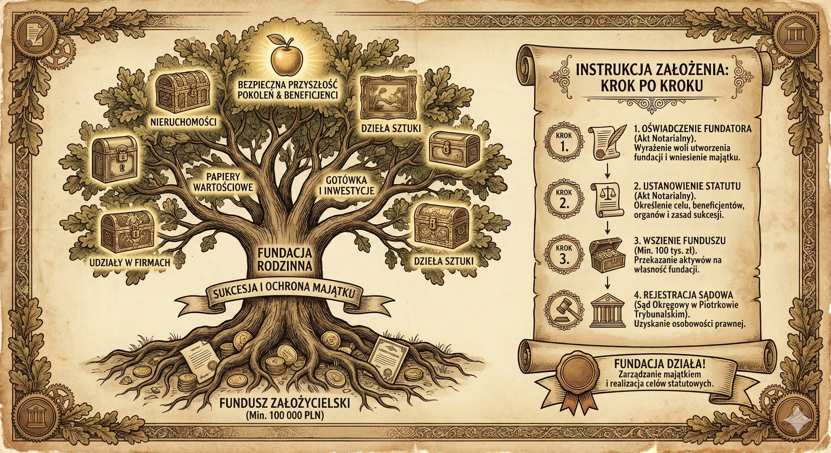 Etapy zakładania Fundacji Rodzinnej krok po kroku
